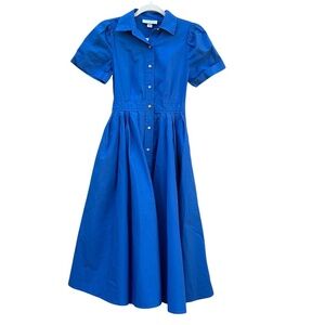 Alexis Cup Of Joe Blue Midi Cotton Dress Size XXS